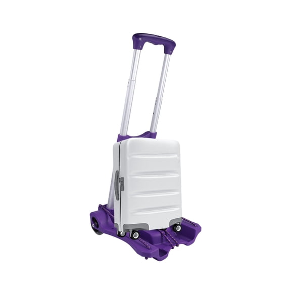 LOLIPPYY Folding Trolley with Heavy Duty Plastic Frame, Storage Cart for Office Supplies and Easy Transport