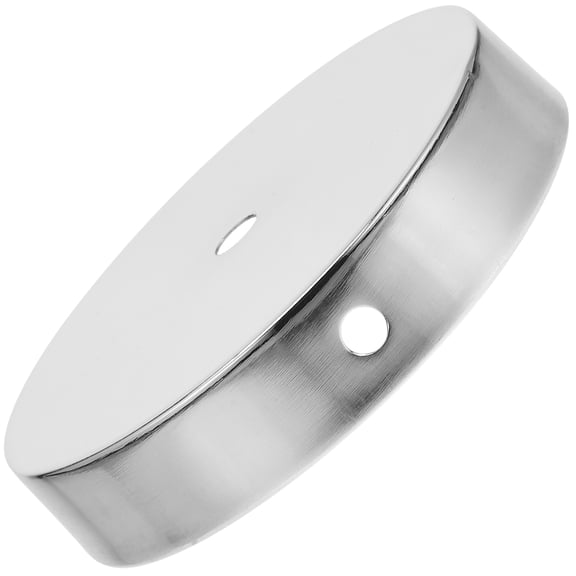 LOLIPPYY 1Pcs Iron Lamp Base Round Design with Wire Passage for DIY Projects