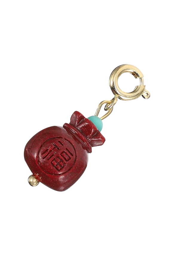 1Pcs Keychain Decor Red Bag Key Chain Pendant Jewelry for Everyday Use DIY Makers