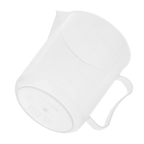 LOLIPPYY Ergonomic White Plastic Measuring Cup for DIY Hygienic and Precise