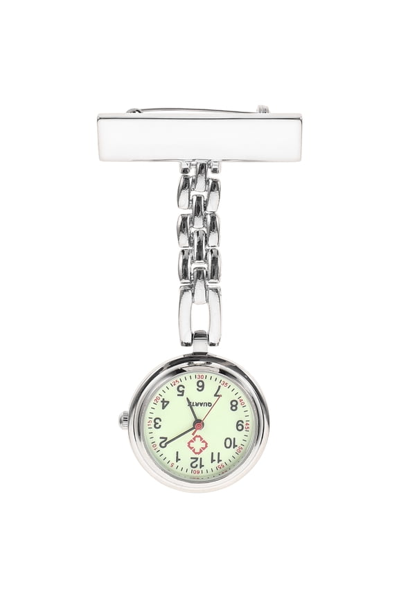 1Pcs Nurse Watch Clip Metal Round Portable Timekeeping for Daily Wear Nursing Exams