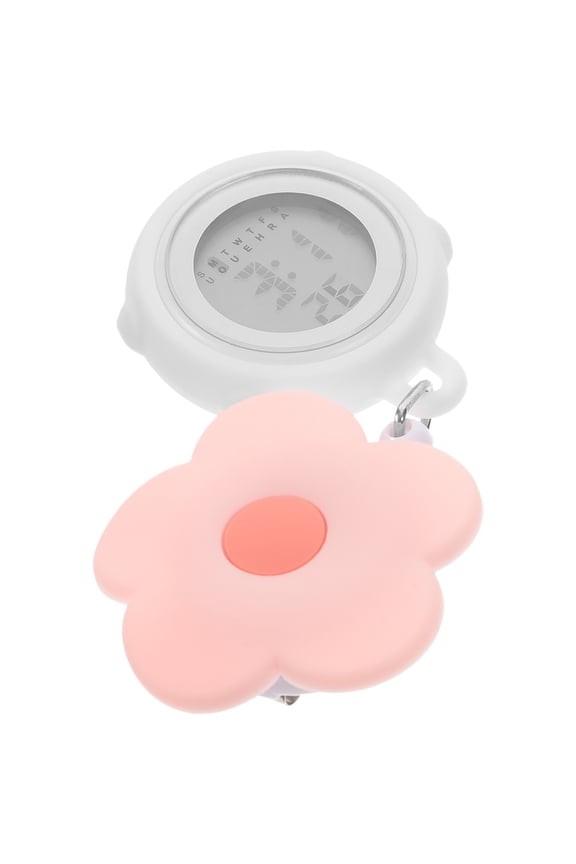 1 Piece Electronic Pocket Watch with Silicone Case for Daily Work Timing and ' Use