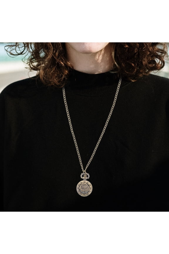 1Pack Decorative Pocket Watch with Chain Light Brown for Party Use