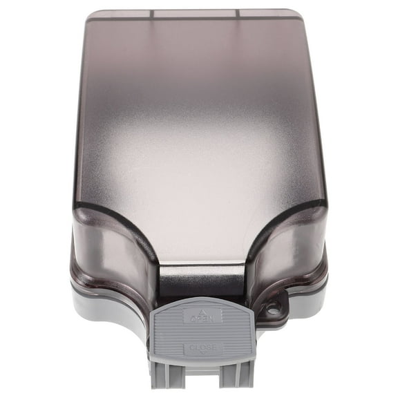 LOLIPPYY 1Pcs Single Gang Weatherproof Box Black PP ABS Protect Socket for Outdoor Electrical Equipment