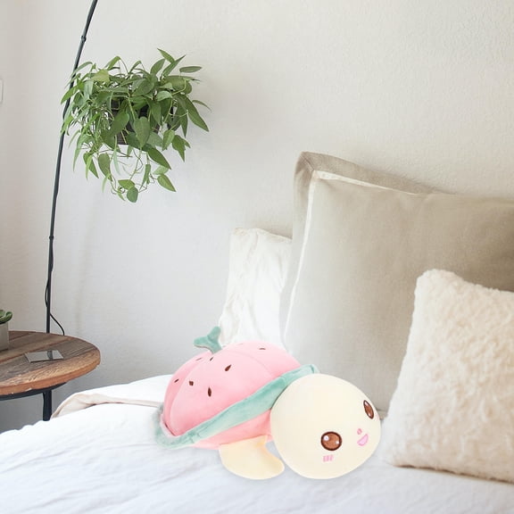 LOLIPPYY 1Pcs Stuffed Animal Turtle Pink Plush Toy Decoration Living Room