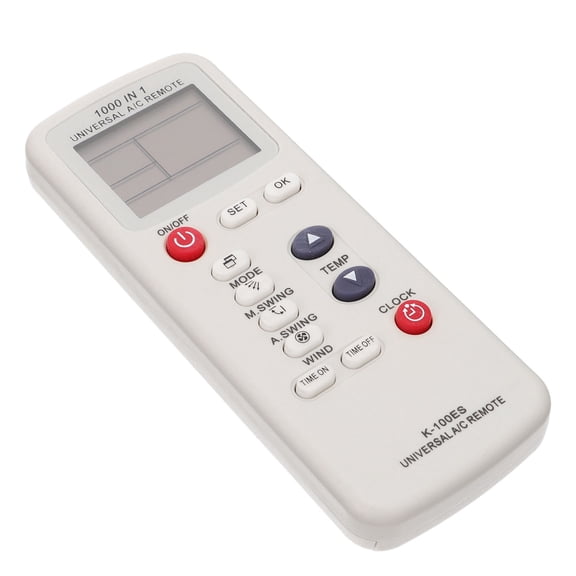 LOLIPPYY Universal AC Remote Controller with LCD Display, 1 Piece ABS Material for General User Convenience