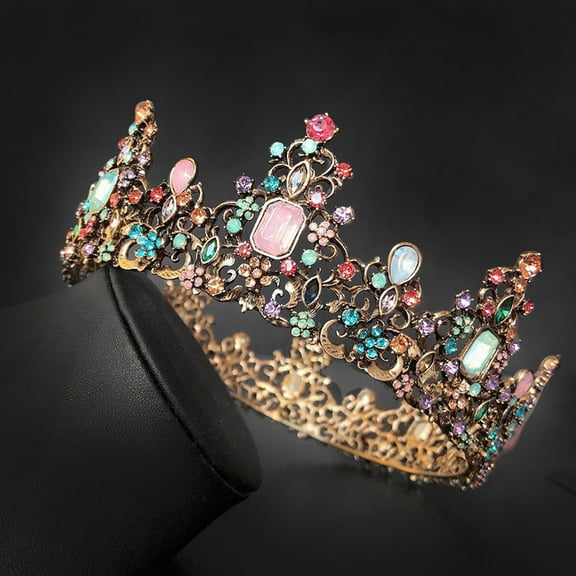 LOLIPPYY 1Pcs Vintage Bridal Crown Princess Tiaras for Parties and Events