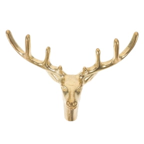 BESTYASH Elegant Brass Deer Knob Metal Cabinet Pull Handle for Home Furniture Decoration