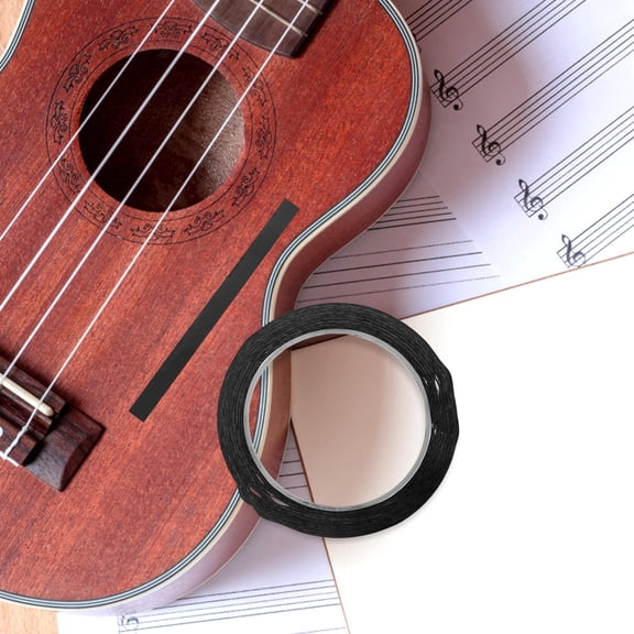 LOLIPPYY 1Pcs Violin Finger Tape Stickers For Finger Position Guidance Black Pine Music Education