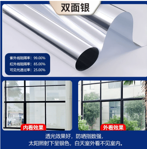 LOLIPPYY 1Roll Window Privacy Film: One Way Window Tint for Home