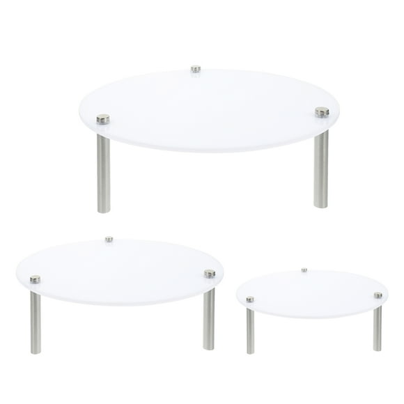 LOLIPPYY 1Set 3 Tier Cupcake Stand 30x12in Acrylic For Afternoon Tea Cakes