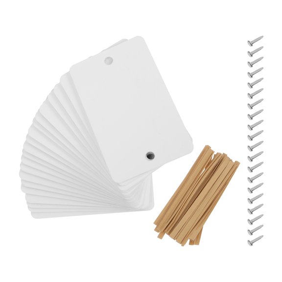 LOLIPPYY 1Set Acrylic Basket Labels for Pantry Storage White Removable Tags for Wire and Wicker Baskets