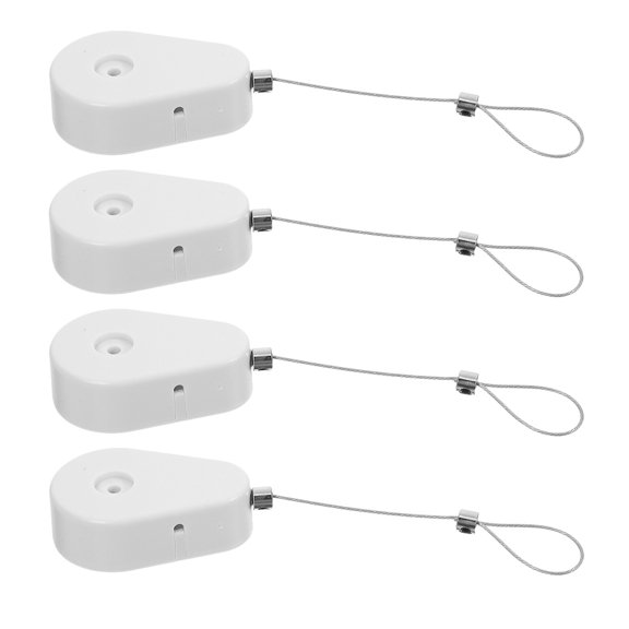 LOLIPPYY 1Set Adjustable Retractable Security Cable Lock with Steel Wire Automatic Anti Theft Case