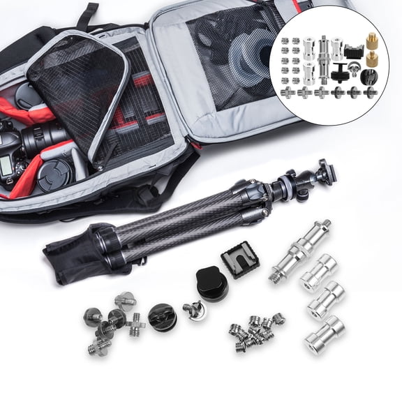 LOLIPPYY 1Set Alloy Camera Tripod Screw Kit Plated Durable Mount Replacement for Bike