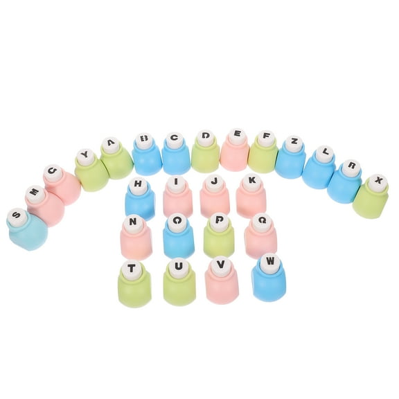 LOLIPPYY Alphabet Letter Puncher Set for Crafting Handmade Cards, Journals, Scrapbooking - Assorted Colors Tool