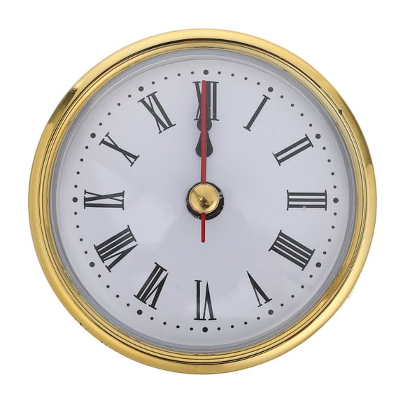 LOLIPPYY 1Set Artistic Ironwork Wall Clock Face with Gold Rim and Quartz Movement for Mantel Or Office