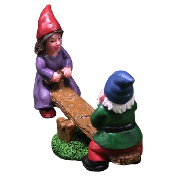 LOLIPPYY 1Set Assorted Color Garden Gnomes Outdoor Resin Craft Micro Landscape Statue