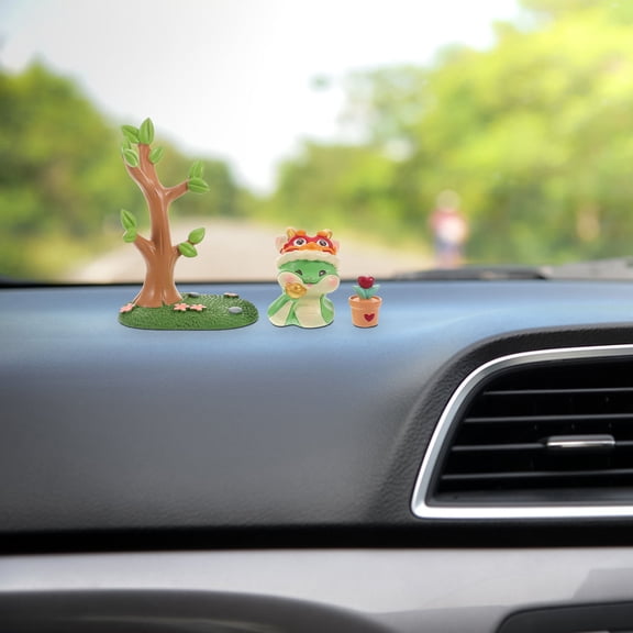 LOLIPPYY 1Set Assorted Color Resin Snake Figurine Car and Home Decorative Sculpture