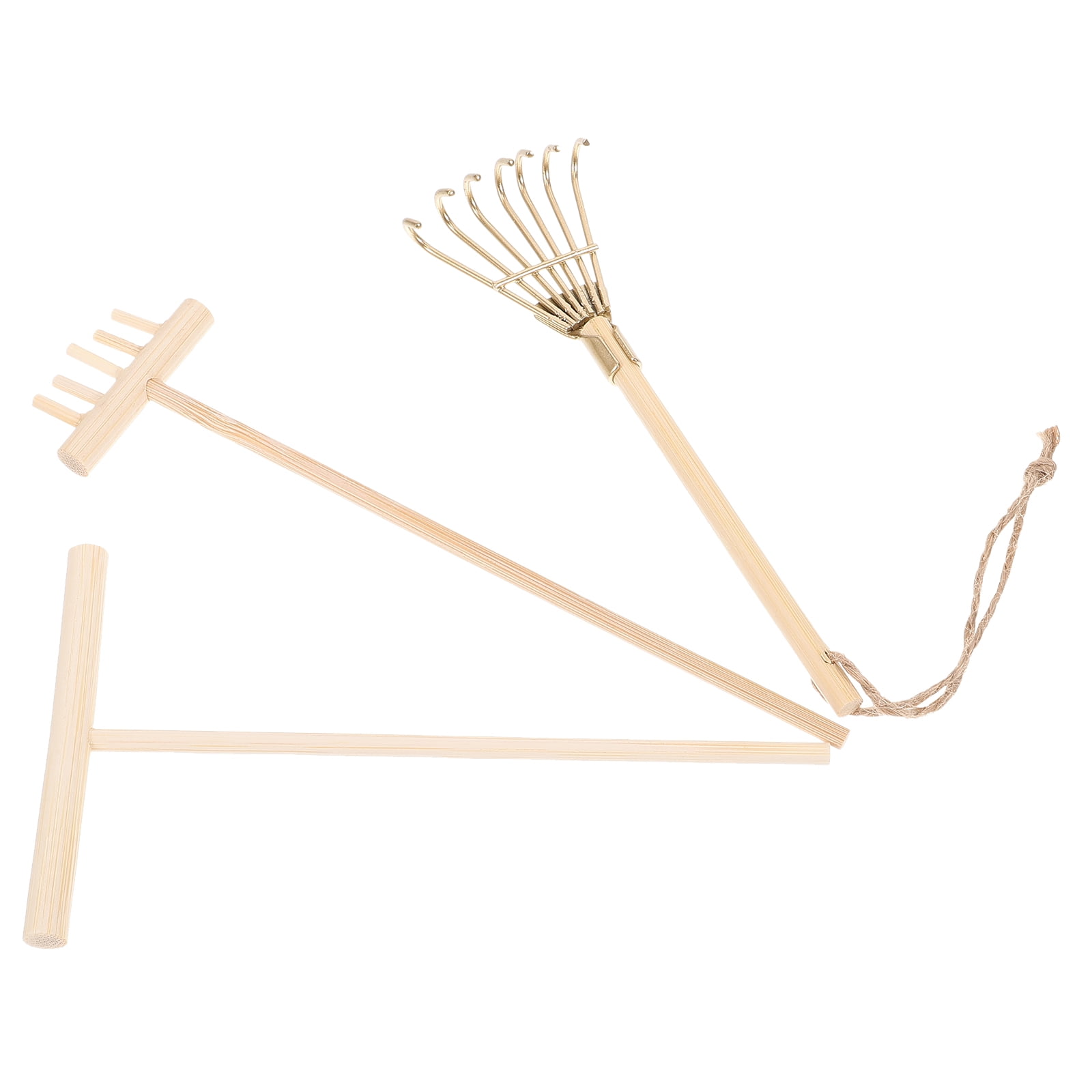 LOLIPPYY Miniature Sand Tray Wood Rakes Assorted Colors Set of 1 for ...