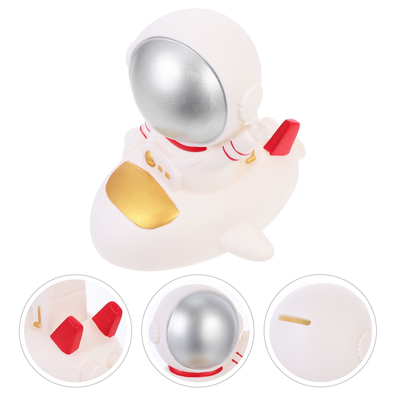 LOLIPPYY 1Set Astronaut Design Saving Jar PVC Plastic Decorative Money ...