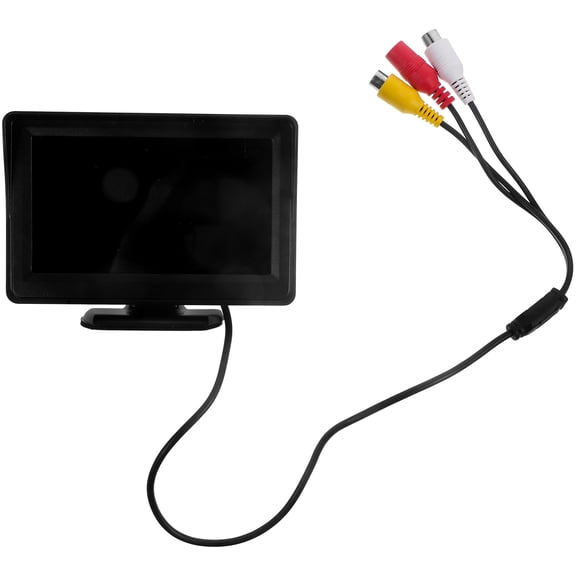 LOLIPPYY 1Set Backup Camera Monitor 4.3 Inch LCD Display Screen for Car Truck Suv Van with Dual Av Input