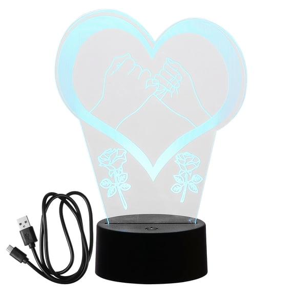 LOLIPPYY 1Set Bedside Night Lamp LED Lighting Assorted Color for Home