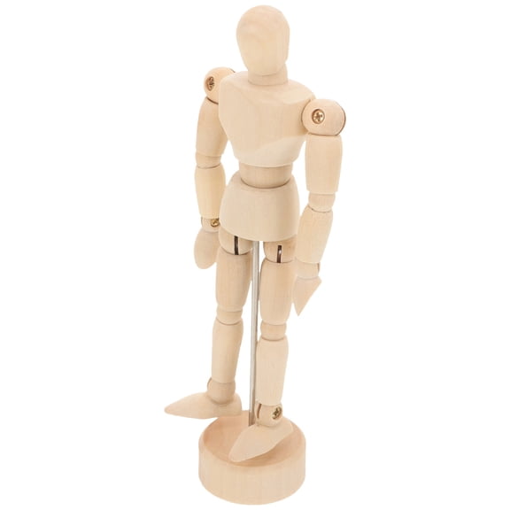 LOLIPPYY Beige Hardwood Sketching Mannequin Set for Artists, Drawing Reference and Posing Tool, 1 Piece