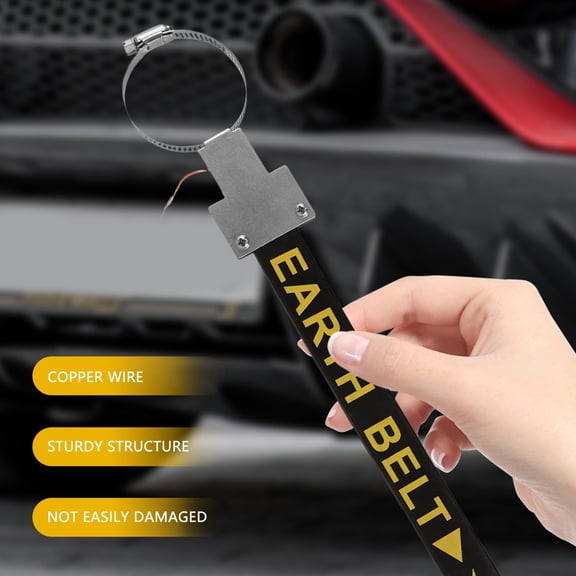 LOLIPPYY 1Set Black Car Ground Strap Automotive Static Strip for Vehicle Exhaust Grounding