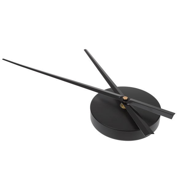 LOLIPPYY 1Set Black Clock Kit with Metal Hands and High Torque Battery Operated Mechanism for DIY Use