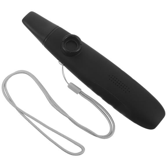 LOLIPPYY Lightweight Plastic Kazoo Set for Beginners, Portable Music Toy for Adults and Party Fun, Black Color