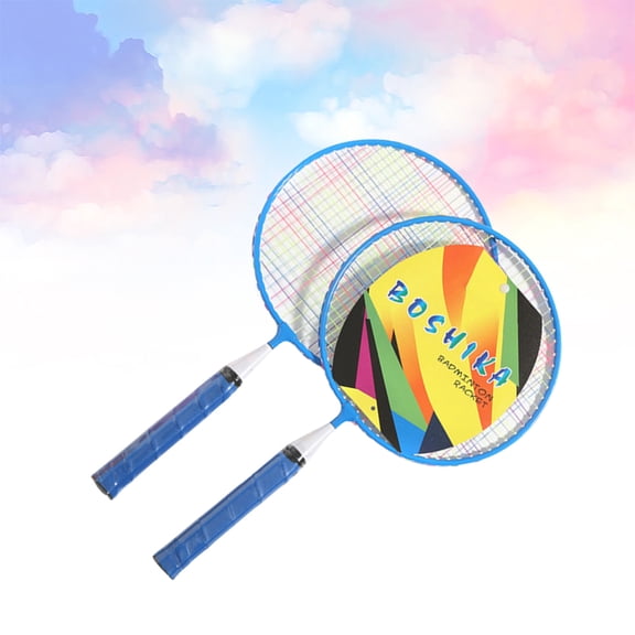 LOLIPPYY Badminton Racket Set with Shuttlecocks Lightweight Aluminum Alloy for Outdoor and Indoor Play