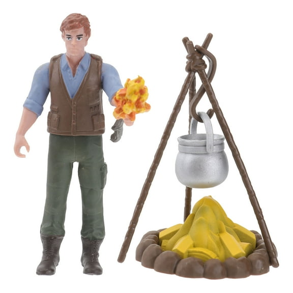 LOLIPPYY 1Set Camping Bonfire Model Brown Decorative Outdoor Scene with Fine Craftsmanship