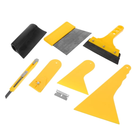 LOLIPPYY 1Set Car Window Tint Tool Set with Ergonomic Plastic Scrapers and Film Squeegee for Smooth Finish