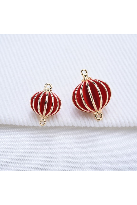 1Set Chinese Style Pendant Red Lantern Design for Anklet Keychain and Sweater Chain