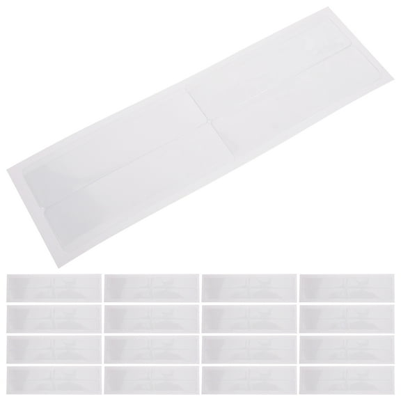 LOLIPPYY 1Set Clear Plastic Label Holders with Strong Adhesive for Card Organization and Protection