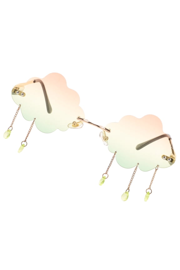 1 Set Cloud Shaped Sunglasses in Assorted Colors, Fun Glasses for Kids and Women