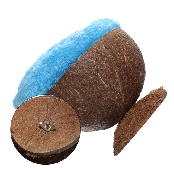 LOLIPPYY 1Set Coconut Shell Hamster Nest Durable Resting Place for Small Pets