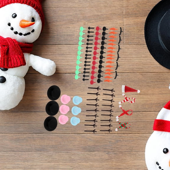 LOLIPPYY Snowman Craft Kit 1 Set with Air Dry Clay for Holiday Decorations and Fun Family Activities