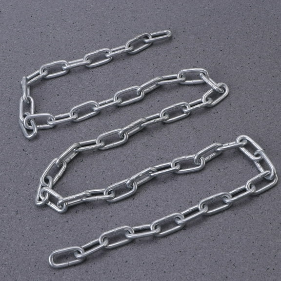 LOLIPPYY 1Set Decorative Chain Support Iron Chain Zinc Plated Silver Utility Chain for Towing