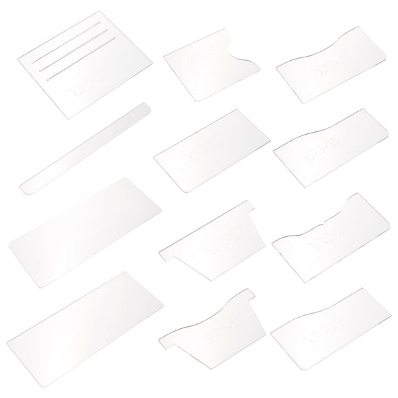 LOLIPPYY 1Set Durable Acrylic Wallet Production Template for Craft Projects