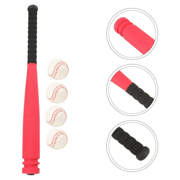 LOLIPPYY 1Set Durable Lightweight Baseball Bat and Ball Set for Yard Training and Fun Activities