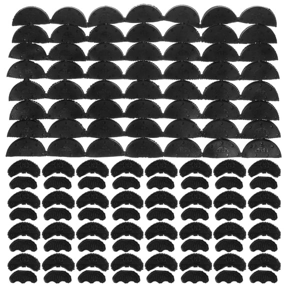 LOLIPPYY 1 Set Black Plastic Non- Shoe Sole Pads for Sneakers, Anti- Protectors