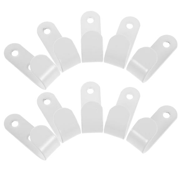 LOLIPPYY White Trailer Tarpaulin Hooks Set for Tarp Tie-Downs and Outdoor Camping Gear Accessories