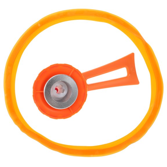 LOLIPPYY Orange Silicone Pot Lid Sealing , Non-Handle Design, Easy to Install Kitchen Accessory for Cookware