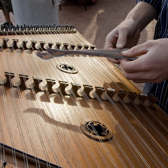 LOLIPPYY Dulcimer Hammers with Bucket Black Ebony Durable Instrument Accessories