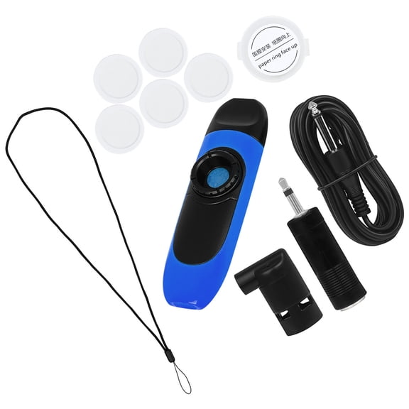 LOLIPPYY 1Set Electric Kazoo with Flute Diaphragms and Adapter for Guitar Harmonica Accompaniment