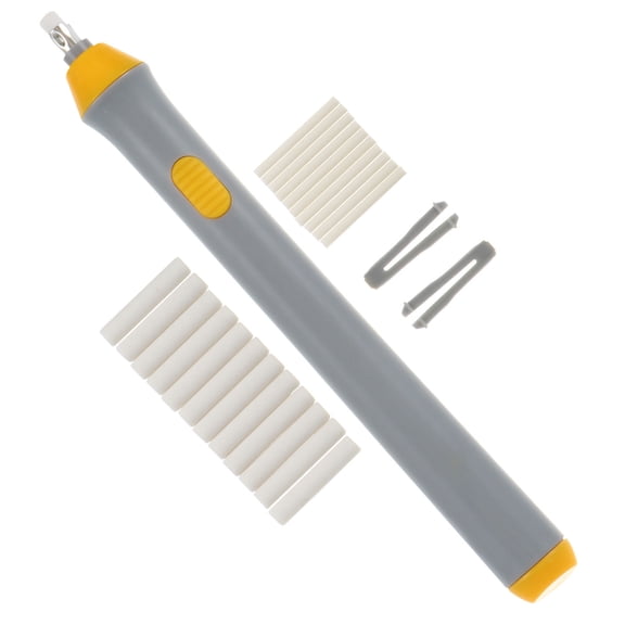 LOLIPPYY 1Set Electric Pencil Eraser Grey Portable Tool for Highlight Sketching and Drawing