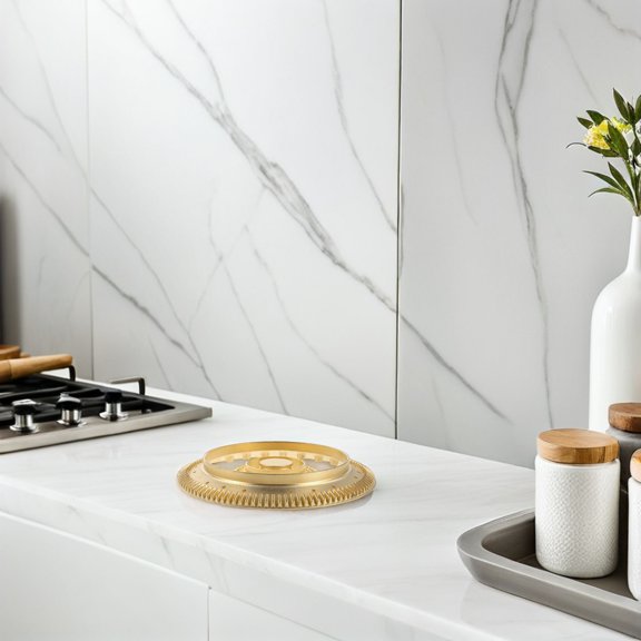 LOLIPPYY 1Set Embedded Copper Gas Stove Burner Lid Replacement for Efficient Home Cooking