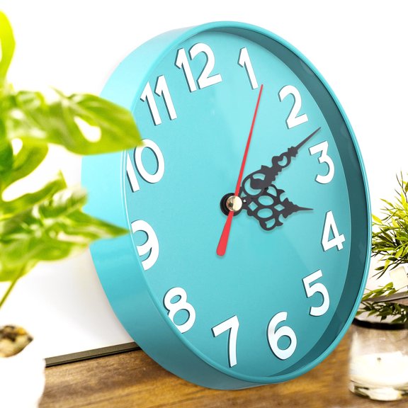 LOLIPPYY 1Set Fashionable Black Clock Hands with Plastic Clock Movement Kit for Office and Home Clocks