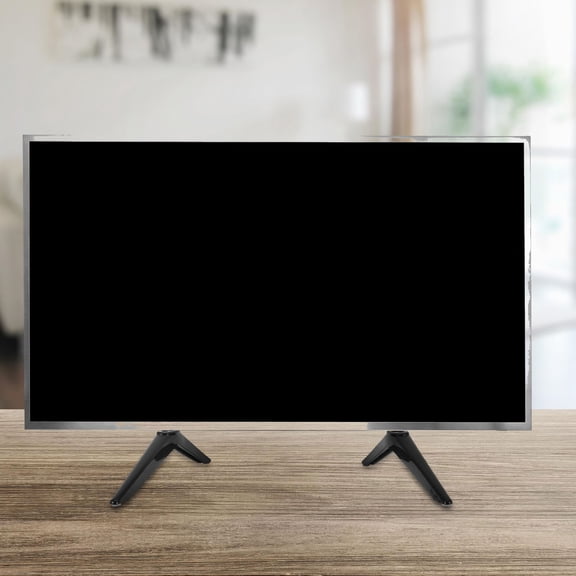 LOLIPPYY 1Set Flat Screen TV Stand Legs Black Smart TV Replacement No Drill Tabletop Base